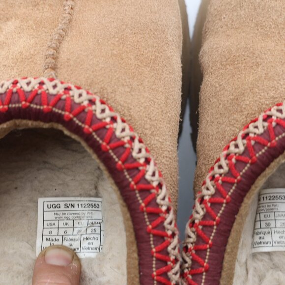 UGG Tazz Suede Slip-On Platform Women's Size 8 Slippers Chestnut Brown 122553 - Picture 3 of 12